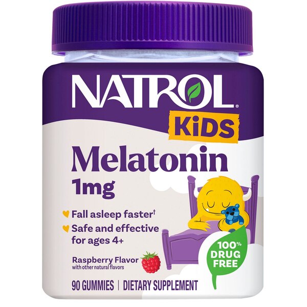 Natrol Kids Melatonin Gummy Sleep Aid Supplement for Children Ages 4 and up Gummies