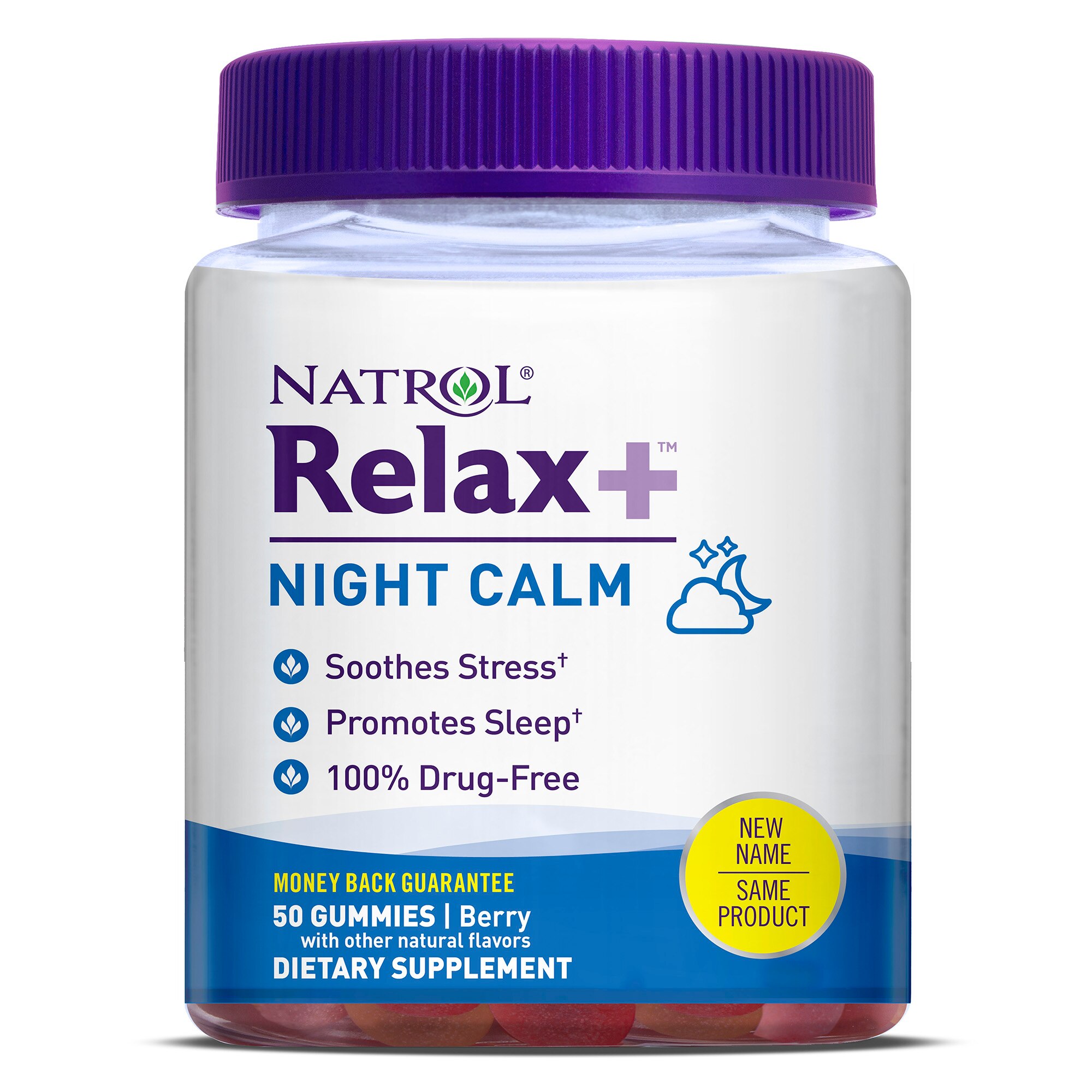 Natrol Relax+ Night Calm Gummies, 50 CT