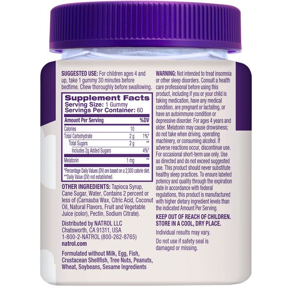 Natrol Kids Melatonin 1mg Gummies, 60 CT