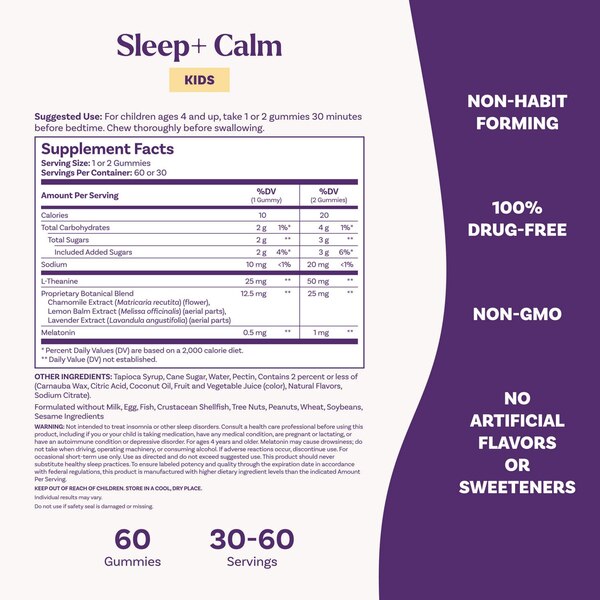Natrol Kids Sleep Calm, Strawberry, 60 CT