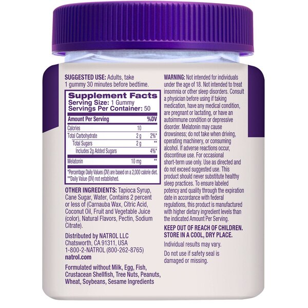 Natrol Melatonin Max 10mg Gummy, 50 CT