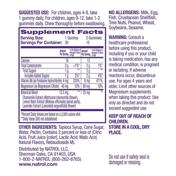 Natrol Kids Soothing Nights Gummy - Bedtime without Melatonin, 30 CT