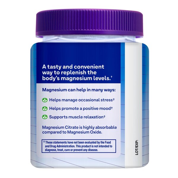 Natrol Mood + Stress  Magnesium Citrate Gummies, 60CT