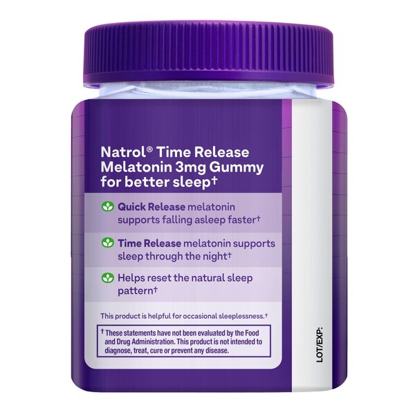 Natrol Melatonin 3mg Time Release Gummy, 35 CT