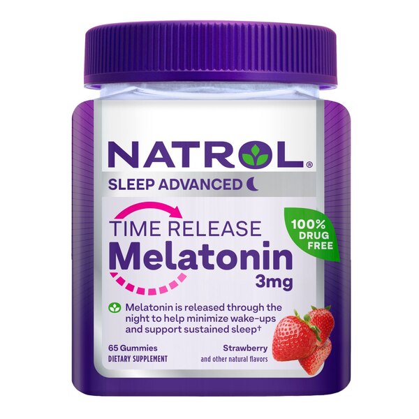 Natrol Melatonin 3mg Time Release Gummies, 65 CT