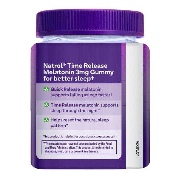 Natrol Melatonin 3mg Time Release Gummies, 65 CT