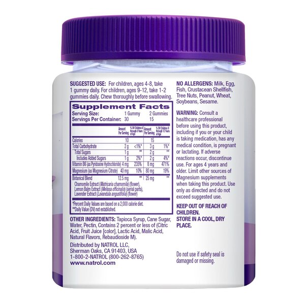Natrol Kids Soothing Nights Gummy - Bedtime without Melatonin, 30 CT