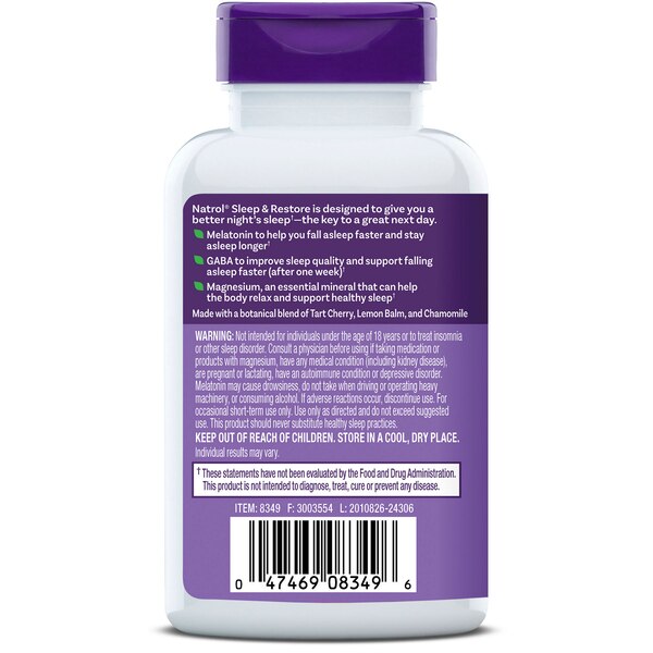 Natrol Melatonin Free Soothing Night, 60 CT