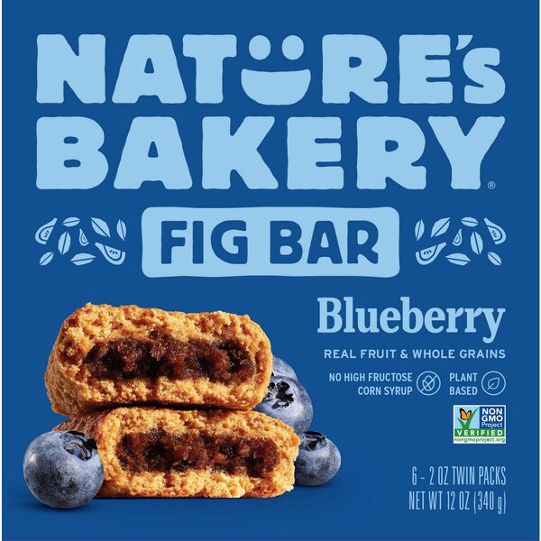Nature's Bakery, Blueberry Whole Wheat Fig Bar, 6 ct, 2 oz