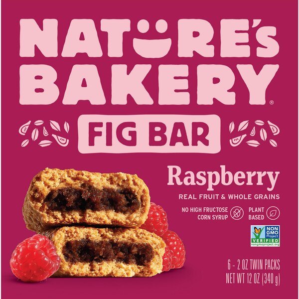Nature's Bakery, Raspberry, Whole Wheat Fig Bar, 6 ct, 12 oz