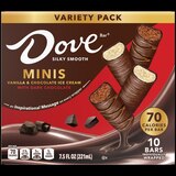 Dove, Mini Ice Cream Bars Variety Pack, 10 ct, 7.5 oz, thumbnail image