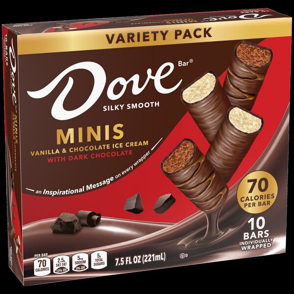 Dove, Mini Ice Cream Bars Variety Pack, 10 ct, 7.5 oz