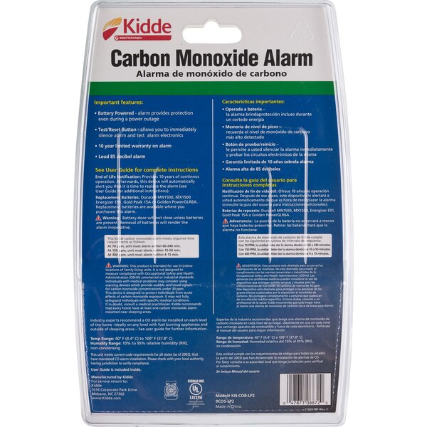 Kidde Carbon Monoxide Alarm