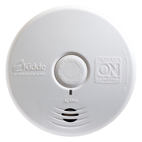 Kidde Worry-Free Living Area Smoke Alarm with Sealed Lithium Battery Power, Model P3010L
