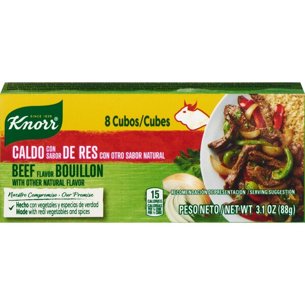 Knorr Bouillon Cubes, Beef, 3.1 OZ, 8 CT