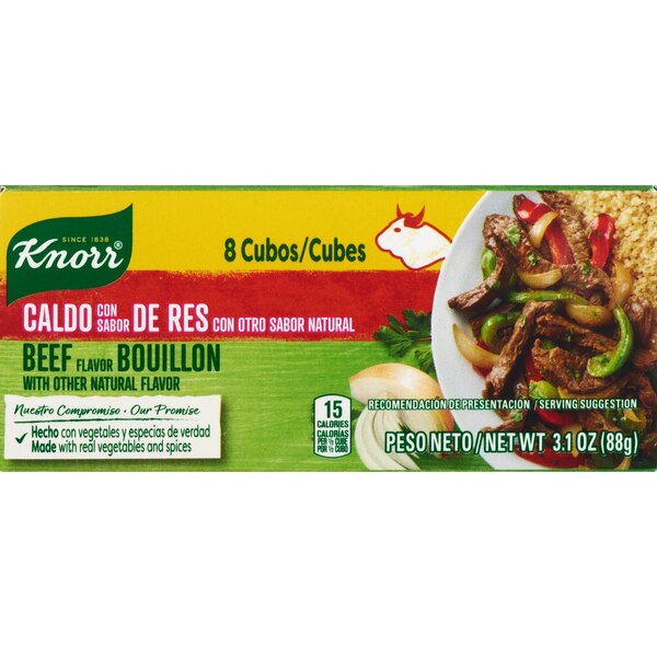 Knorr Bouillon Cubes, Beef, 3.1 OZ, 8 CT
