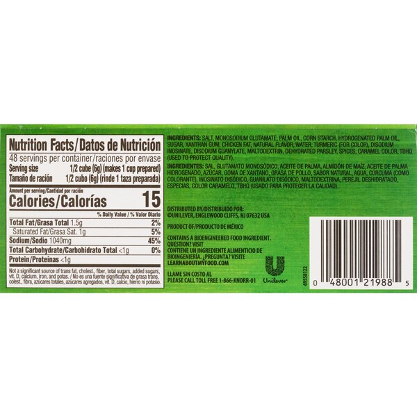Knorr Chicken Bouillon Cubes, 9.3 OZ