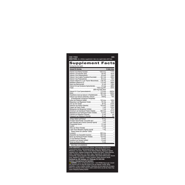 GNC Mega Men 50-Plus One Daily Multivitamin Value Size, 60 Tablets