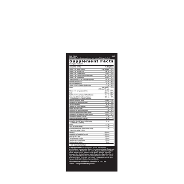 GNC Mega Men One Daily Multivitamin, 60 Tablets