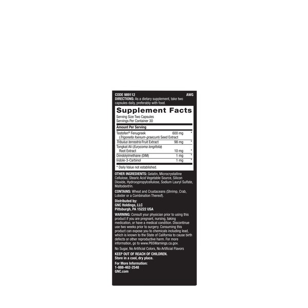 GNC Men's Advanced Testosterone, 60 CT
