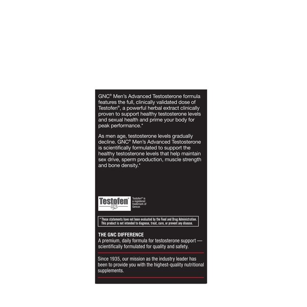 GNC Men's Advanced Testosterone, 60 CT