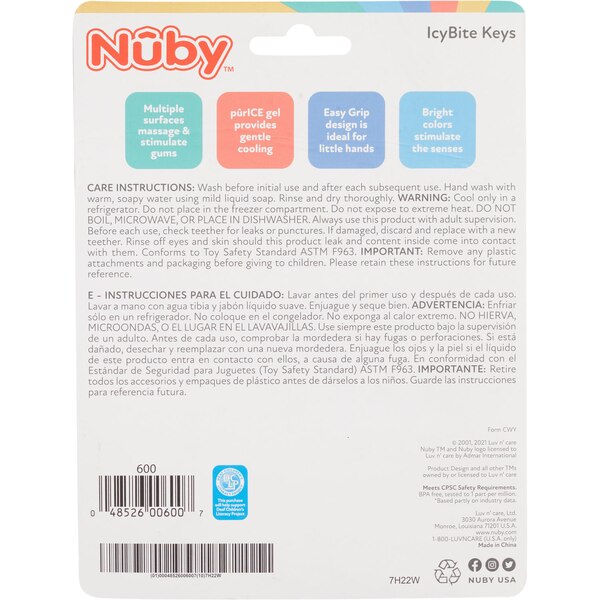 Nuby Luv n' Care IcyBite Teether 3M+