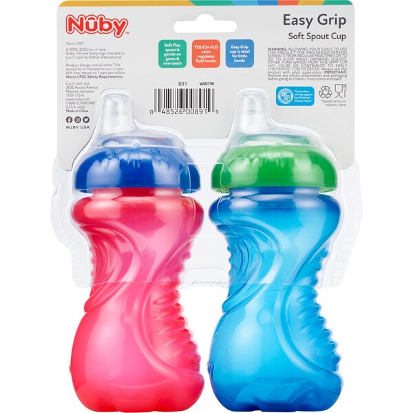 Nuby No-Spill Cups, 2 PK