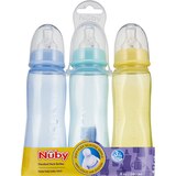 Nuby Medium Flow Feeding Bottles, 3 CT, thumbnail image