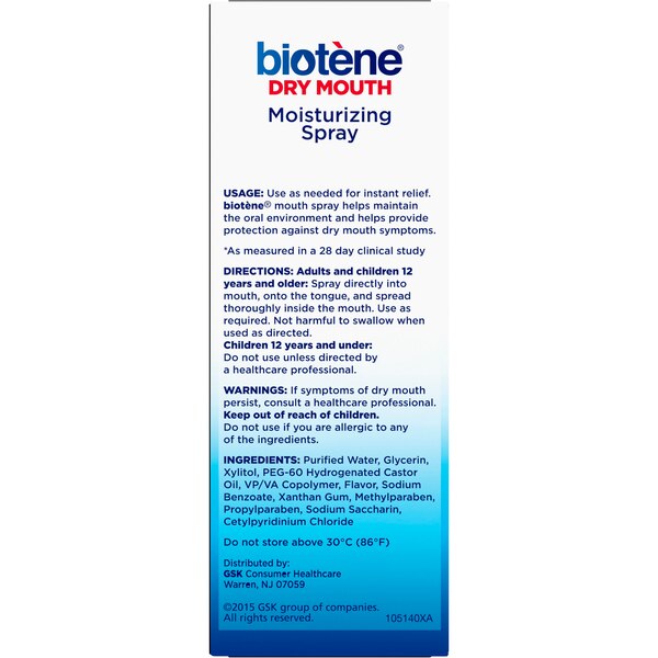 Biotene Dry Mouth Moisturizing Spray, Gentle Mint, 1.5 OZ