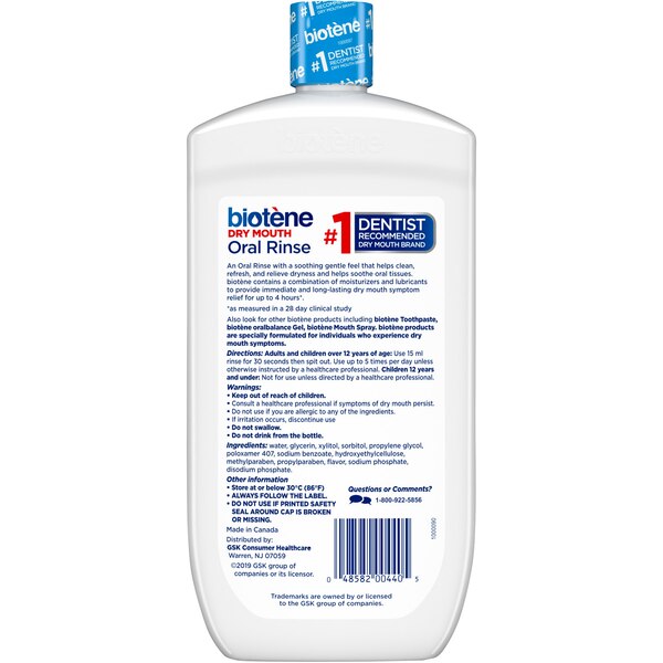Biotene Oral Rinse Mouthwash for Dry Mouth, Alcohol-Free, Fresh Mint