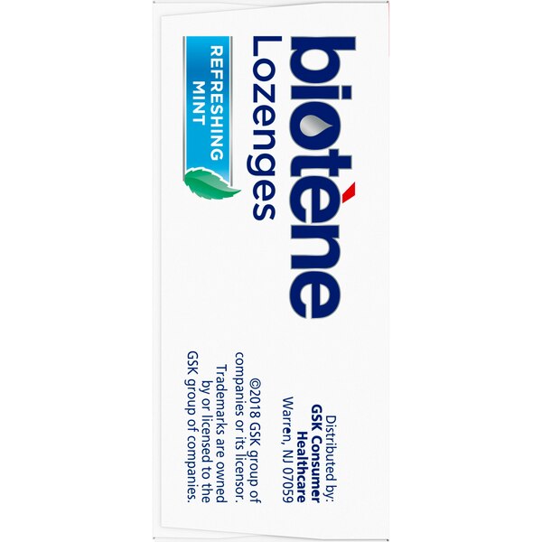 Biotene Dry Mouth Lozenges for Fresh Breath, Refreshing Mint, 27 CT