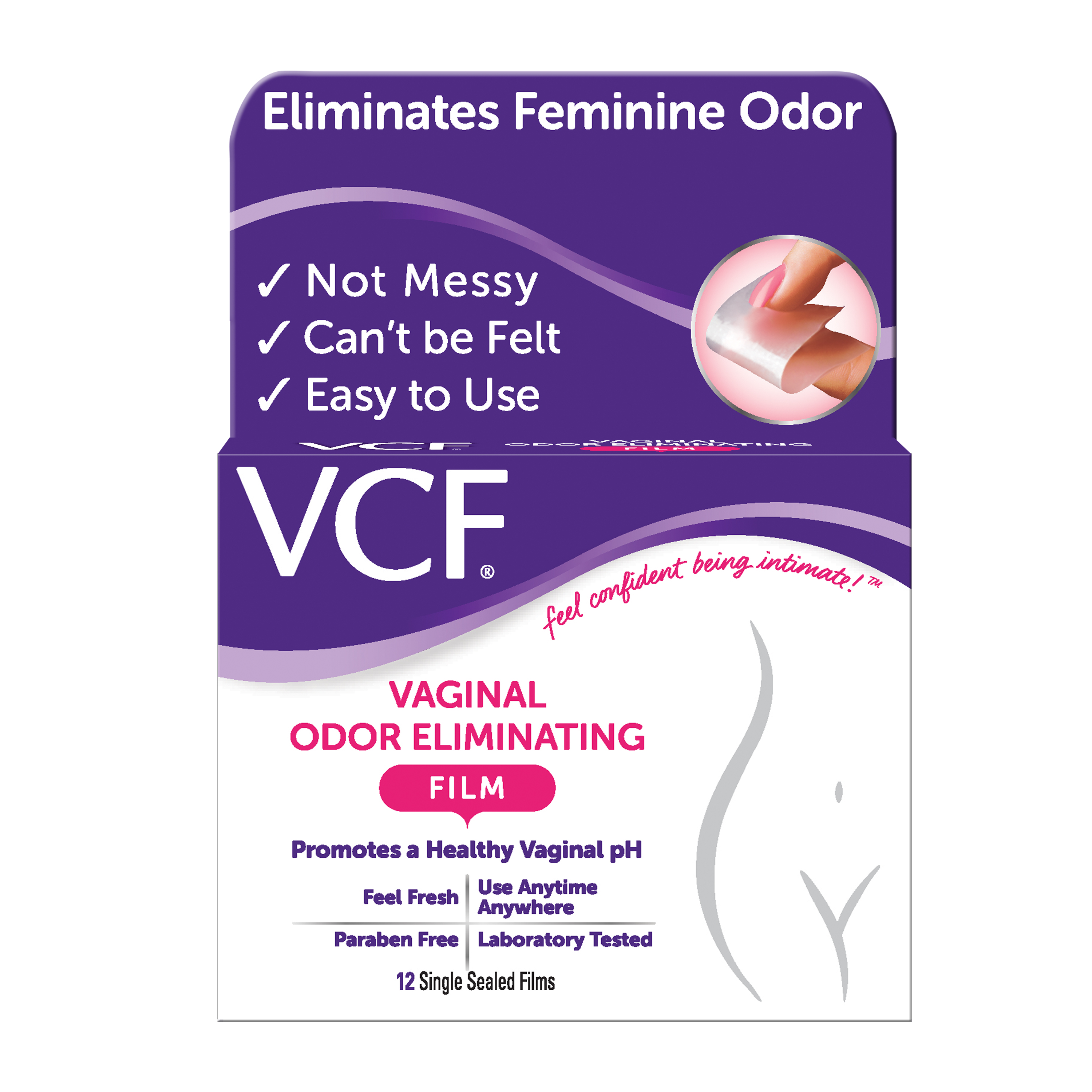 VCF Vaginal Odor Eliminating Film, 12 CT