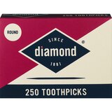 Diamond Round Toothpicks, 250 ct, thumbnail image