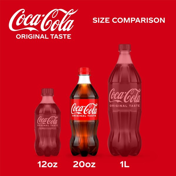 Coca-Cola Soda Soft Drink, 20 oz