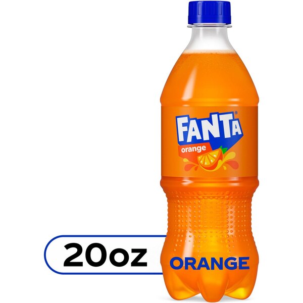Fanta Orange Soda Fruit Flavored Soft Drink, 20 OZ