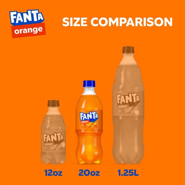 Fanta Orange Soda Fruit Flavored Soft Drink, 20 OZ