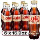 Diet Coke, Caffeine-Free Bottles, 6 ct, 16.9 fl oz, thumbnail image