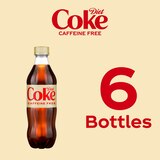 Diet Coke, Caffeine-Free Bottles, 6 ct, 16.9 fl oz, thumbnail image