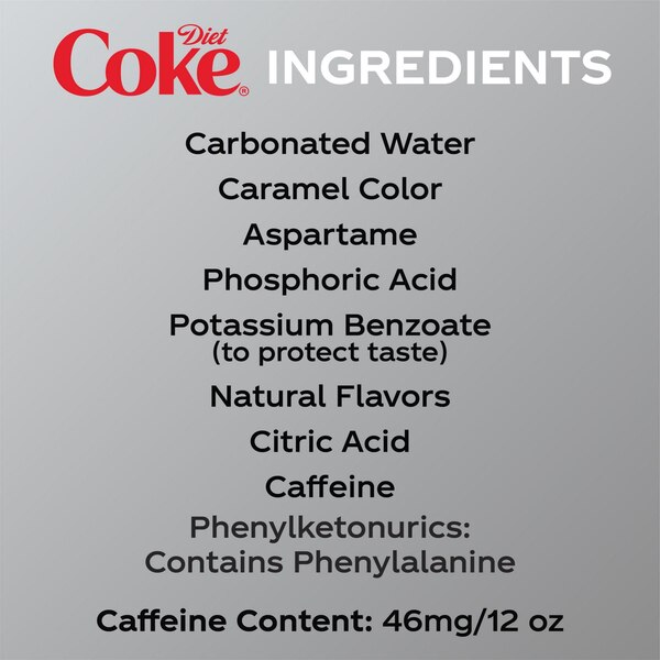 Diet Coke Soda Soft Drink, Cans, 12 ct, 12 oz 