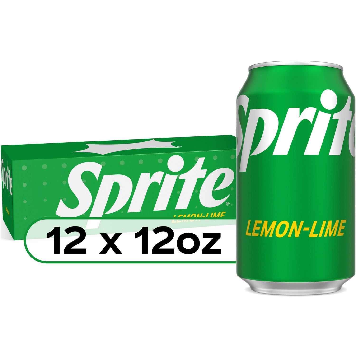 Sprite Lemon Lime Soda Soft Drinks, 12 ct, Cans, 12 oz
