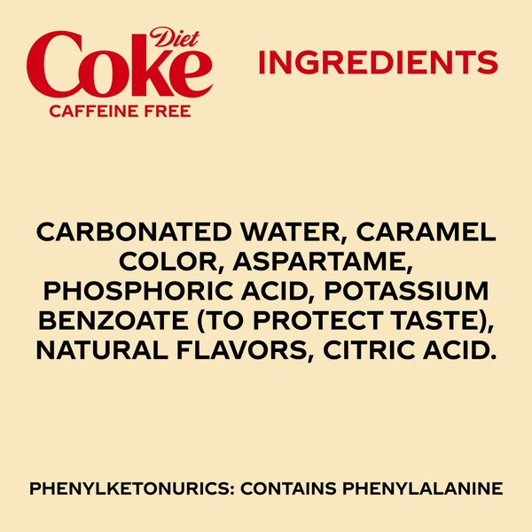 Diet Coke Caffeine Free Soda Soft Drink, 12 OZ Cans, 12 PK