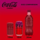 Coca-Cola Zero Cherry Diet Soda Soft Drink, 12 OZ Cans, 12 PK, thumbnail image