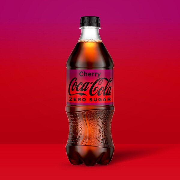Coca-Cola Zero Cherry Diet Soda Soft Drink, 20 OZ