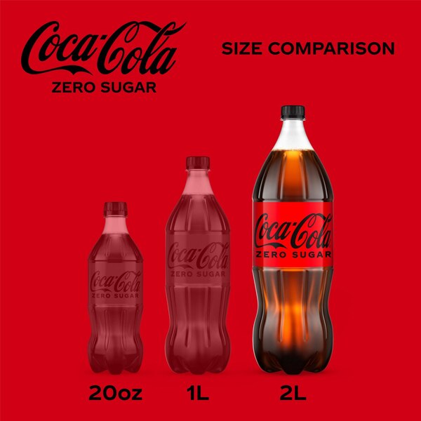Coke Zero Sugar Diet Soda Soft Drink, 67.6 OZ