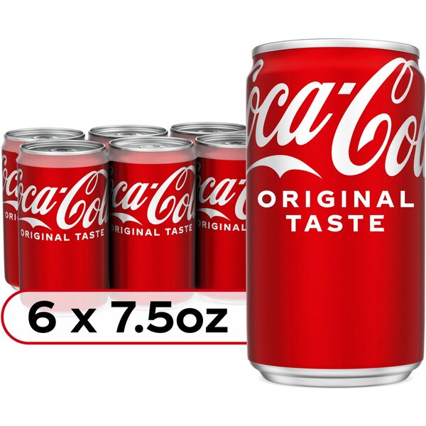 Coca-Cola Cans, 7.5 fl oz, 6 Pack