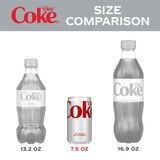 Diet Coke Soda Soft Drink, 7.5 OZ Cans, 6 PK, thumbnail image