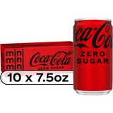 Coca-Cola, Coke Zero, Mini Cans, 10 ct, 7.5 oz, thumbnail image