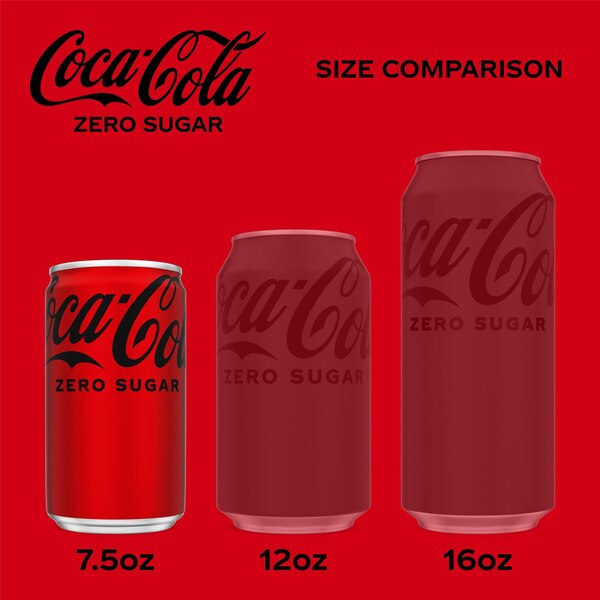 Coca-Cola, Coke Zero, Mini Cans, 10 ct, 7.5 oz