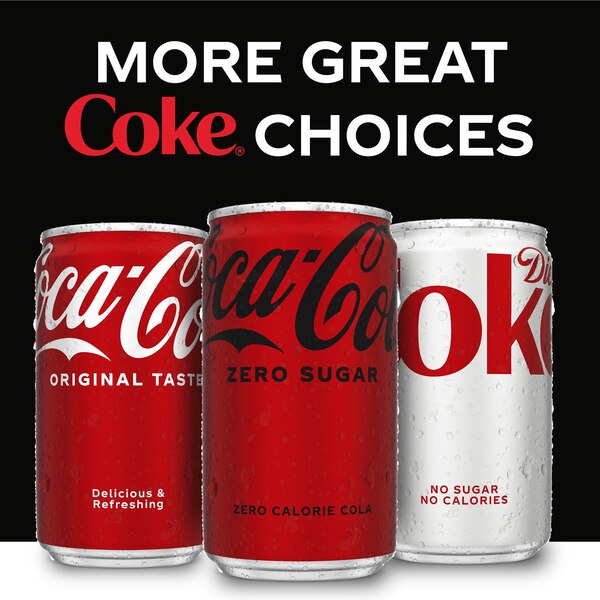 Coca-Cola, Coke Zero, Mini Cans, 10 ct, 7.5 oz