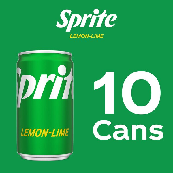 Sprite, Mini Cans, 10 ct, 7.5 oz